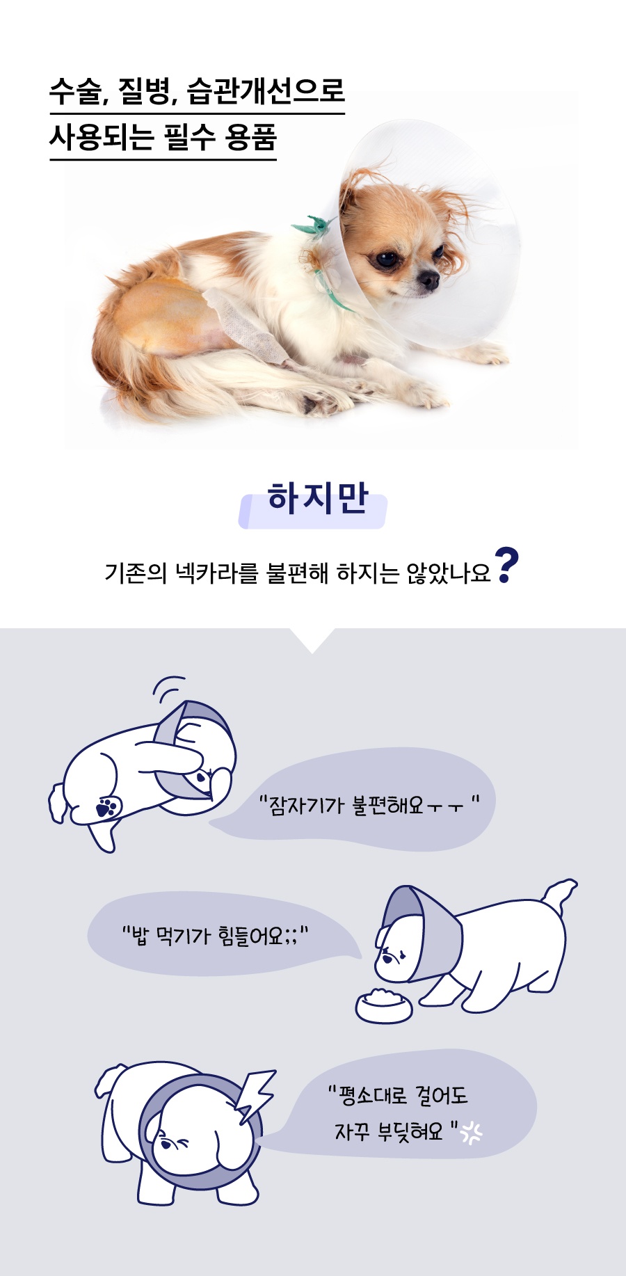 닥터설 각도조절 넥카라 (옐로우/블루/네이비)-상품이미지-2